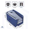 HomeStrap Set Of 2 Non Woven Shirt Stacker/Cloth Storage Foldable Wardrobe/closet Organizer With Handle For T-shirts Shirts & Clothes (Navy Blue) view 2