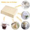 Clarkia 1X1 Meter Cotton Muslin Cloth For Kitchen Or Cheese Cloth Strainerultra Fine Fabric For Straining, Making Cheese, Baking Natural & Unbleached Beige Color, 100L x 100W x 100H cm view 3