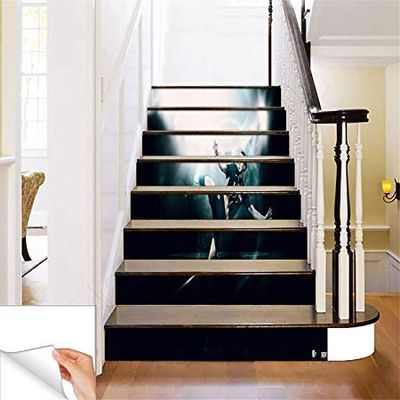 Gadgets Wrap Printed The Kick For Win Steps Sticker Removable Stair Sticker Floor Wall Decor Decals Sticker