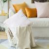 Khooti Velvet Cushion Cover, 12x12 | Gold | Pack of 2 | Solid Plain Soft & Smooth, Decorative Cushion Covers for Living Room, Bedroom, Couches, Chairs, Sofas, Beds & Home Decor view 4