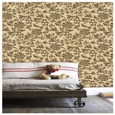 Paper Plane Design Wallpaper Self Adhesive Sticker Theme Floral Printed Multicolour- 10 Square Feet, 16 X 90 inch X 1 Roll
