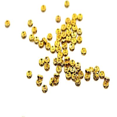 The Design Cart Brown Small Golden Rings (4 mm) (100 Pieces) Can be Used for Embroidery, Embellish Apparels, Sewing, Art and Craft