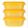 Cutting EDGE Canva Plastic Lunch Box Set, 5-Pieces (4 Box and Lunch Bag) (Yellow) view 4
