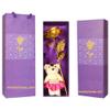 INTERNATIONAL GIFT Golden Rose and Love Stand Gift Box and Carry Bag (Golden, 1 Piece) view 1