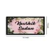 999Store Printed White Flower for Home Name Plate (MDF & Fiber Frame_12 X7.5 Inches_Multi) view 4