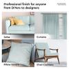 Encasa XO Mercerised Cotton Canvas Fabric, 100x150 cm Wide | Sold by The Metre, Cut to Length | Fabric for Cushions, Sofa Covers, Light Upholstery, Embroidery, Dress Material, Ice Blue view 4