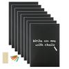 NOURISH 8X A4 Blank Chalkboard Wall Vinyl Sticker Removable with 6 Free Chalks and 1 Duster view 1