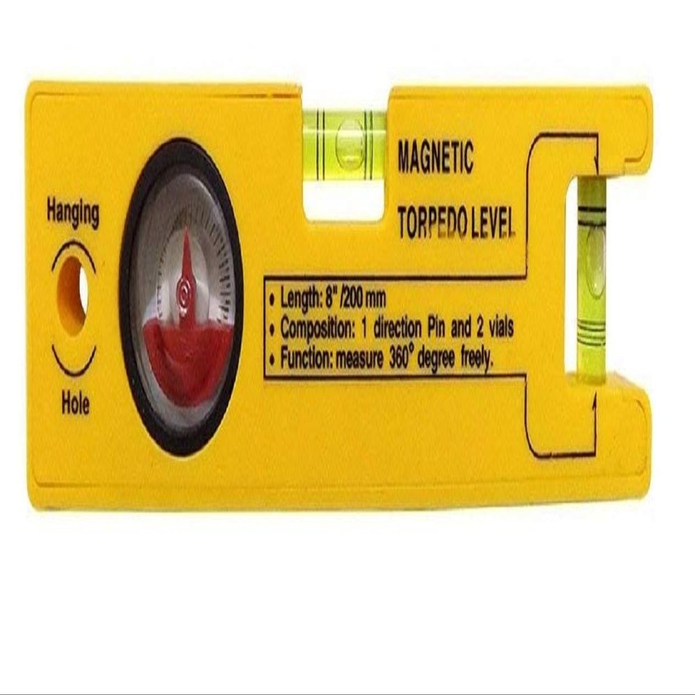 GSK Cut 8-inch Magnetic Torpedo/Spirit Level Gauge