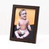 AJANTA ROYAL Personalized Synthetic Wood Wall Photo Frame (6 x 8 inch, Brown), Rectangular view 1