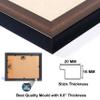 AJANTA ROYAL Personalized Synthetic Wood Wall Photo Frame (6 x 8 inch, Brown), Rectangular view 4