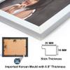 AJANTA ROYAL Personalized Synthetic Wood Wall Photo Frame (6 x 8 inch, White), Rectangular view 4