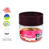 CELLO Modustack Stackable PET Container Set of 6 (500 ml x 6), Maroon | For Grains, Pulses, Spice, Cereals, Cookies, Dry Fruits | Fridge Storage Container view 3