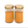 Slings Round Glass Jar Set,With Rust Proof Metal Golden Color Cap, 350 ml, Clear (2) view 1