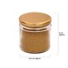 Slings Round Glass Jar Set,With Rust Proof Metal Golden Color Cap, 350 ml, Clear (2) view 2