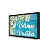 999Store Printed Blue Wooden for Hotel Name Plate (MDF & Fiber Frame_12 X7.5 Inches_Multi) view 3