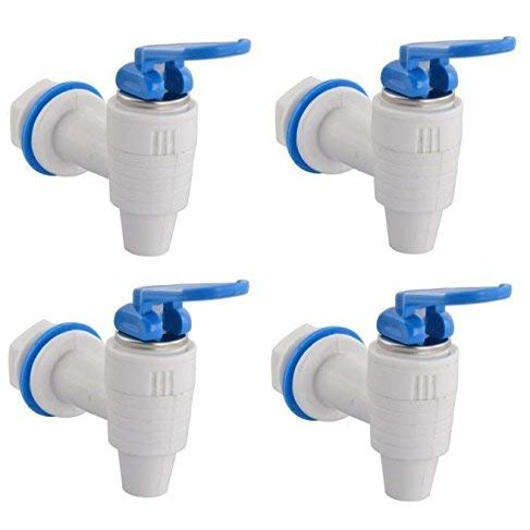 SUNITA SALE'S CORPORATION Plastic RO Tap for All RO Purifiers Kent Aquaguard Aquafresh/Eureka/Whirlpool/Dolphin/ZeroB/Luminous (White) - Pack of 4