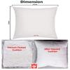 ME & YOU Printed Satin Cushion for Couple (16 x16 inch, Multicolour) view 4