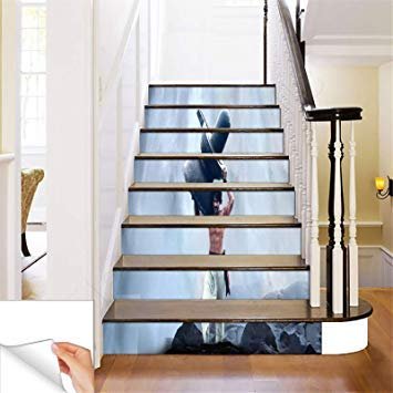 Gadgets wrap Printed Movie bahubali Steps Sticker Removable Stair Sticker Floor Wall Decor Decals Sticker