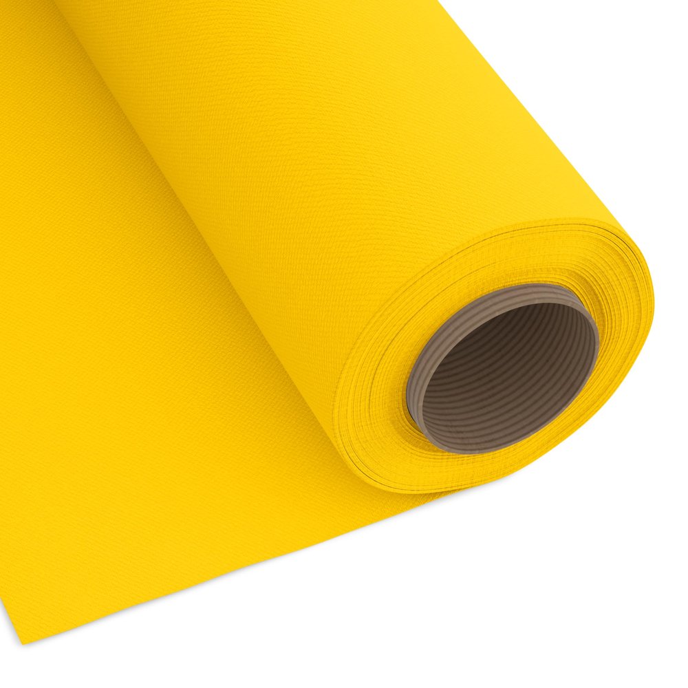 Encasa XO Mercerised Cotton Canvas Fabric, 100x150 cm Wide | Sold by The Metre, Cut to Length | Fabric for Cushions, Sofa Covers, Light Upholstery, Embroidery, Dress Material, Sunbeam Yellow