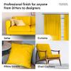 Encasa XO Mercerised Cotton Canvas Fabric, 100x150 cm Wide | Sold by The Metre, Cut to Length | Fabric for Cushions, Sofa Covers, Light Upholstery, Embroidery, Dress Material, Sunbeam Yellow view 4