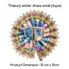 Puja Samagri Online bal Gopal/laddu Gopal/Thakurji Winter Dress Small (Aqua) view 2