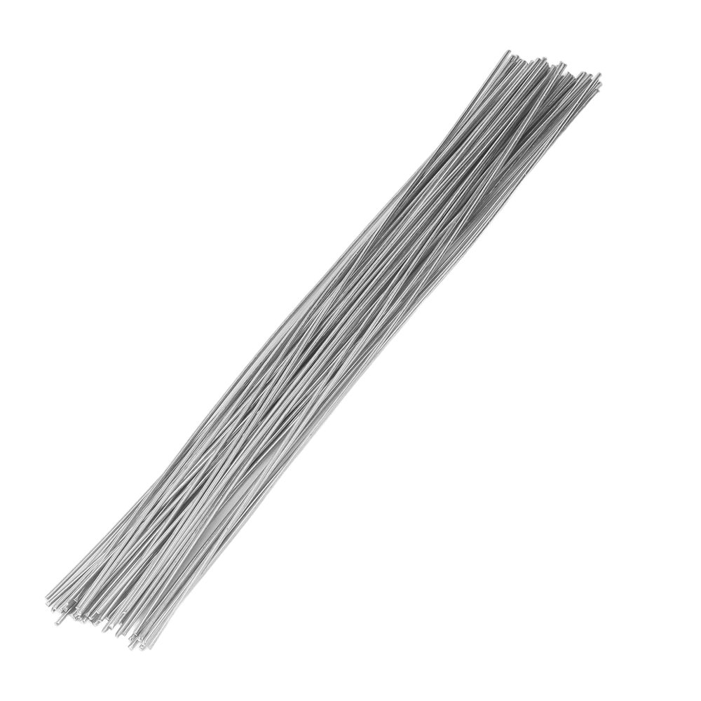 VARDHMAN 100 pcs Nickel Coated Steel Color Stem Wire 18 gauge Bendable Craft Wire for Sculpting, DIY Flower Arrangement Accessories, Doll Making & Cake Modeling 12 inch