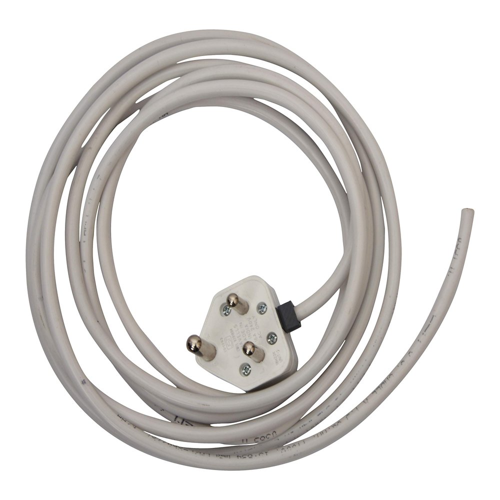 Bitcorp Extension Board 2500W, 240V, Extension with 6 amp Plug, 8 Meter Cable Cord (Polycarbonate) (White)