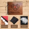 innerbit 'Happy Everyday' Artistic Wooden Photo Album Scrap Book 30 Pages - Size (22 cm x 15 cm) Gift Item view 2