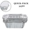 Freshee Pack of 3 x 10 Aluminium Silver Foil Container 250ml| 100% Recyclable Food Storage Disposable Containers with Lid For Kitchen | Bacteria Resistant view 4