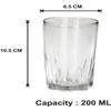 Somil Multi-Purpose Beverage Tumbler Drinking Transparent Glass (Set of Six) view 3