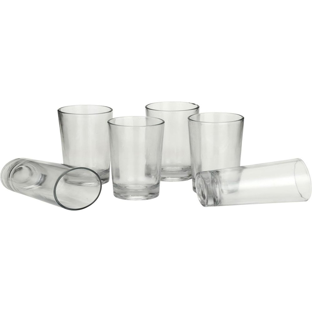 Somil Multi-Purpose Beverage Tumbler Drinking Transparent Glass (Set of Six)