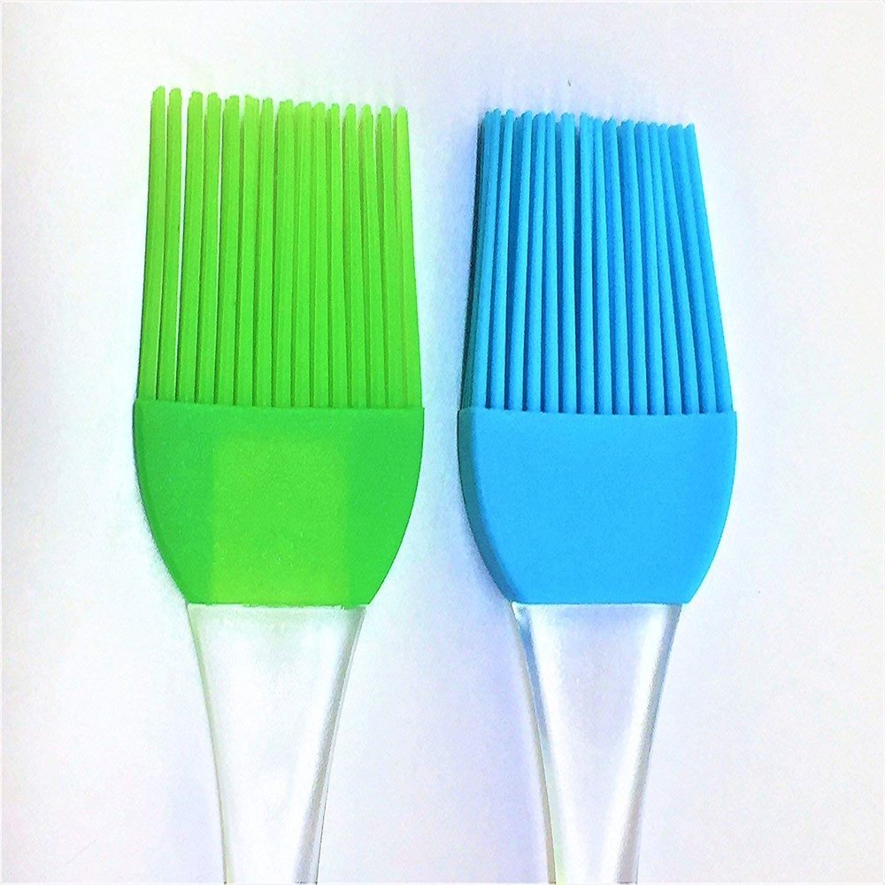 Garden Of Arts Silicone Basting | BBQ | Pastry | Oil Brush (Random Colour) | Turkey Baster | Barbecue Utensil use for Grilling & Marinating - Desserts Baking (Medium Size Set of 2)