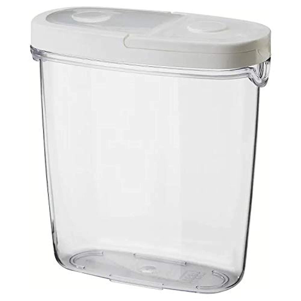 Ikea Polystyrene-acrylic plastic Food Jar- 1.3 liters, white