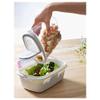 Ikea Polystyrene-acrylic plastic Food Jar- 1.3 liters, white view 2