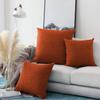 Khooti Jute Cushion Cover | 26x26 | Orange | Set of 1 | Throw Pillow Cover for Couches, Chairs, Sofas, Beds, Coffee Tables, Living Rooms, Bedrooms, Modern Boho Design view 2