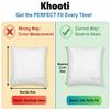 Khooti Jute Cushion Cover | 26x26 | Orange | Set of 1 | Throw Pillow Cover for Couches, Chairs, Sofas, Beds, Coffee Tables, Living Rooms, Bedrooms, Modern Boho Design view 4