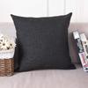 Khooti Decorative Jute Square Cushion Cover Throw Pillow Cover for Living Room Couch Diwan Single Seater Sofa, Modern Boho Large 26 x 26 Inches / 65 x 65 cm (Colour - Dark Grey)(Set of 1 Piece)-50 TC view 1