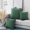 Khooti Jute Cushion Cover | 26x26| Green | Set of 1 | Throw Pillow Cover for Couches, Chairs, Sofas, Beds, Coffee Tables, Living Rooms, Bedrooms, Modern Boho Design view 2