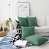 Khooti Jute Cushion Cover | 26x26| Green | Set of 1 | Throw Pillow Cover for Couches, Chairs, Sofas, Beds, Coffee Tables, Living Rooms, Bedrooms, Modern Boho Design view 3
