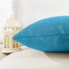 Khooti Jute Cushion Cover | 26x26 | Bondi Blue | Set of 1 | Throw Pillow Cover for Couches, Chairs, Sofas, Beds, Coffee Tables, Living Rooms, Bedrooms, Modern Boho Design view 3