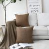 Khooti Jute Cushion Cover | 26x26 | Brown | Set of 1 | Throw Pillow Cover for Couches, Chairs, Sofas, Beds, Coffee Tables, Living Rooms, Bedrooms, Modern Boho Design view 2