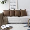 Khooti Jute Cushion Cover | 26x26 | Brown | Set of 1 | Throw Pillow Cover for Couches, Chairs, Sofas, Beds, Coffee Tables, Living Rooms, Bedrooms, Modern Boho Design view 3