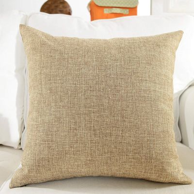 Khooti Jute Cushion Cover | 26x26 | Natural Linen | Set of 1 | Throw Pillow Cover for Couches, Chairs, Sofas, Beds, Coffee Tables, Living Rooms, Bedrooms, Modern Boho Design