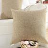 Khooti Jute Cushion Cover | 26x26 | Natural Linen | Set of 1 | Throw Pillow Cover for Couches, Chairs, Sofas, Beds, Coffee Tables, Living Rooms, Bedrooms, Modern Boho Design view 2
