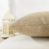 Khooti Jute Cushion Cover | 26x26 | Natural Linen | Set of 1 | Throw Pillow Cover for Couches, Chairs, Sofas, Beds, Coffee Tables, Living Rooms, Bedrooms, Modern Boho Design view 3