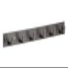 EMBROS Bathroom Brass Cloth Hooks 6 PIN Cloth Hanger Wall Door Hooks Rail for Hanging Clothes, Towel Hook Set, Bathroom Robe Hooks Rail for Hanging Keys, Towel Hooks VOLVOLUS Black MATT view 1