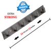 EMBROS Bathroom Brass Cloth Hooks 6 PIN Cloth Hanger Wall Door Hooks Rail for Hanging Clothes, Towel Hook Set, Bathroom Robe Hooks Rail for Hanging Keys, Towel Hooks VOLVOLUS Black MATT view 2