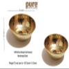 Pure Source India Brass Hammered Hand Made Bowl (3.75 Inch, Golden) - Set of 2 Pcs, 0.150 Kilogram view 2