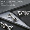 Volo European Style Steel 3D Clip-on Soft Close Concealed Cabinet Hinges, 0 Crank- Full Overlay view 2
