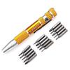 Diy Crafts 9653 9 in 1 Pen Style Precision Screwdriver Set Kit for Repairing, Multicolor view 1
